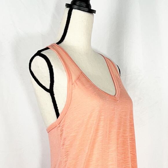 Balance Cover-Up Collection Tangerine Mesh & Cutout Racerback Cover Up Dress SzL - Picture 14 of 16